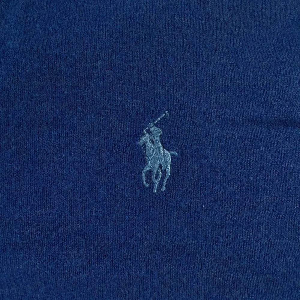 Polo Ralph Lauren Mens XXL Blue Cotton Cashmere Crewneck Sweater Pullover